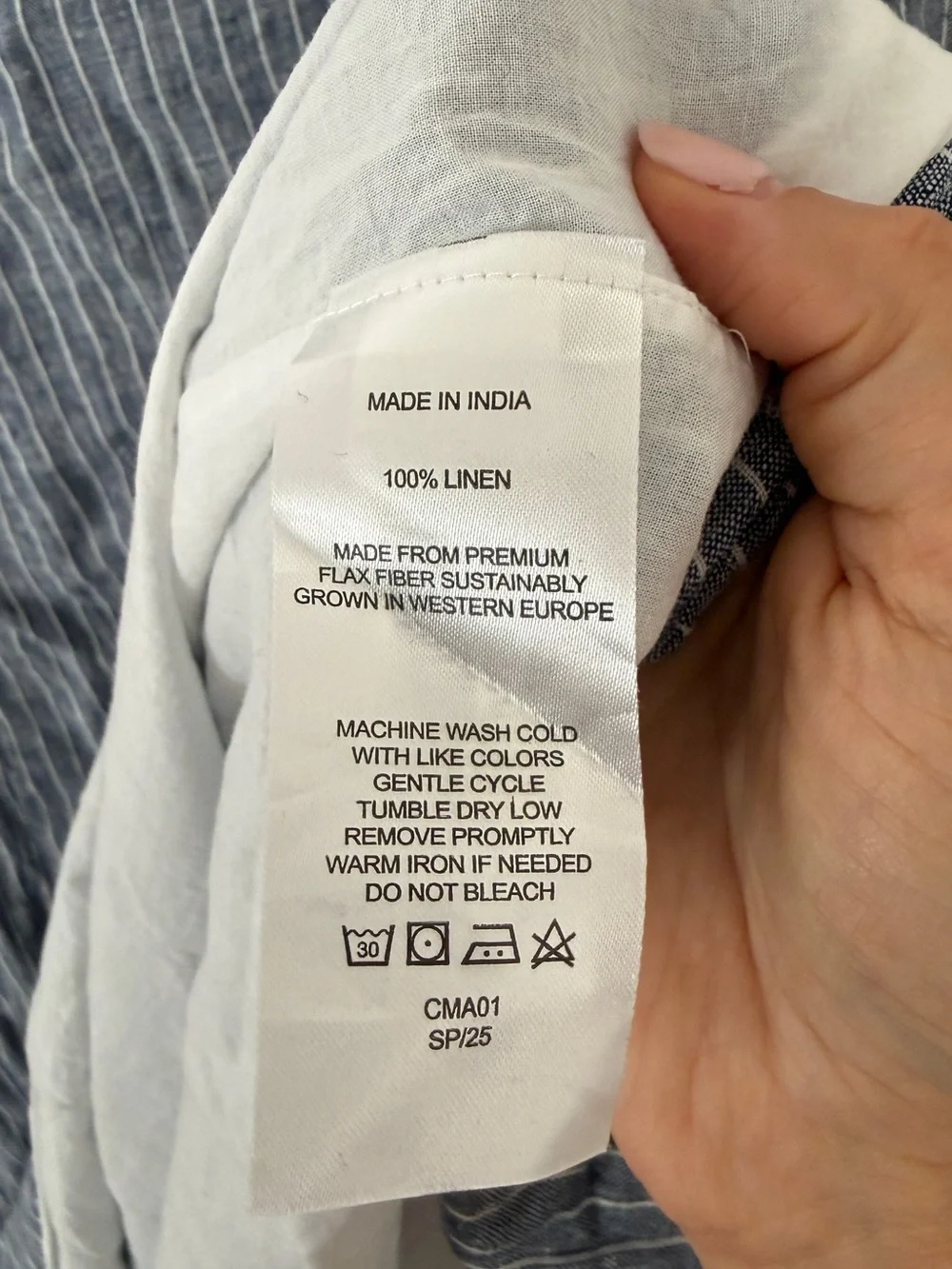 100% European Linen Strapless Maxi Dress - Picture 9 of 11